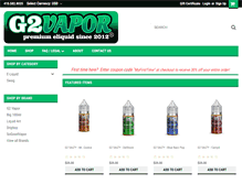 Tablet Screenshot of g2vapor.com